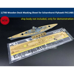 1/700 Wooden Deck Masking Sheet for German Scharnhorst Flyhawk FH1148S Model - Picture 1 of 5