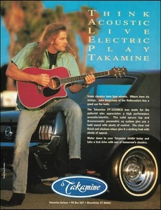 Anuncio de anuncio de guitarra The Hellecasters John Jorgenson 1994 Takamine FP-325SRCA - Imagen 1 de 3
