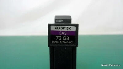HP 512743-001 72GB 15,000 RPM 6 Gbps 2.5 in. SAS HDD 512544-001 DH0072FAQRD - Image 1 of 4