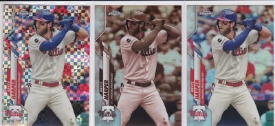 BRYCE HARPER CARD LOT $$ REFRACTOR VARIATION Topps Chrome PHILADELPHIA PHILLIES! - Image 1 of 2