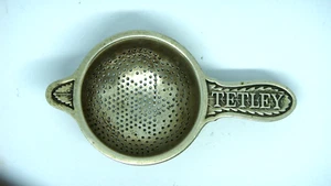 ANTIQUE 1920's METAL TETLEY TEA TEA STRAINER - NICE COLLECTIBLE - Picture 1 of 3