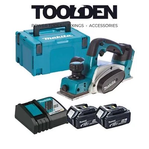 Makita DKP180RTJ LXT 18V 82mm Planer with 2x 5.0Ah Batteries - Picture 1 of 8