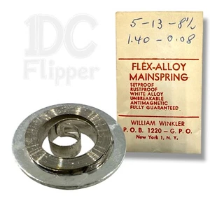 Mainspring 1.40 x 0.08 x 8.5 Alloy Watch Part Denn. 5 x 13 x 8 1/2 NOS Read! - Picture 1 of 2