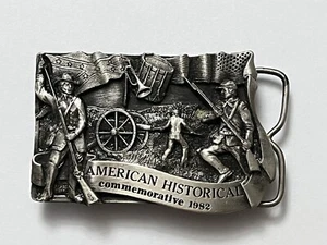 Hebilla de cinturón conmemorativa histórica estadounidense 1982 de Siskiyou #1616 de 5000 hecha - Imagen 1 de 3