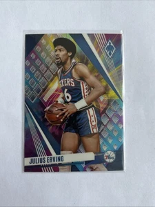 JULIUS ERVING DR J 2023-24 Panini Phoenix Color Burst Refractor Prisma No. 244 - Imagen 1 de 2