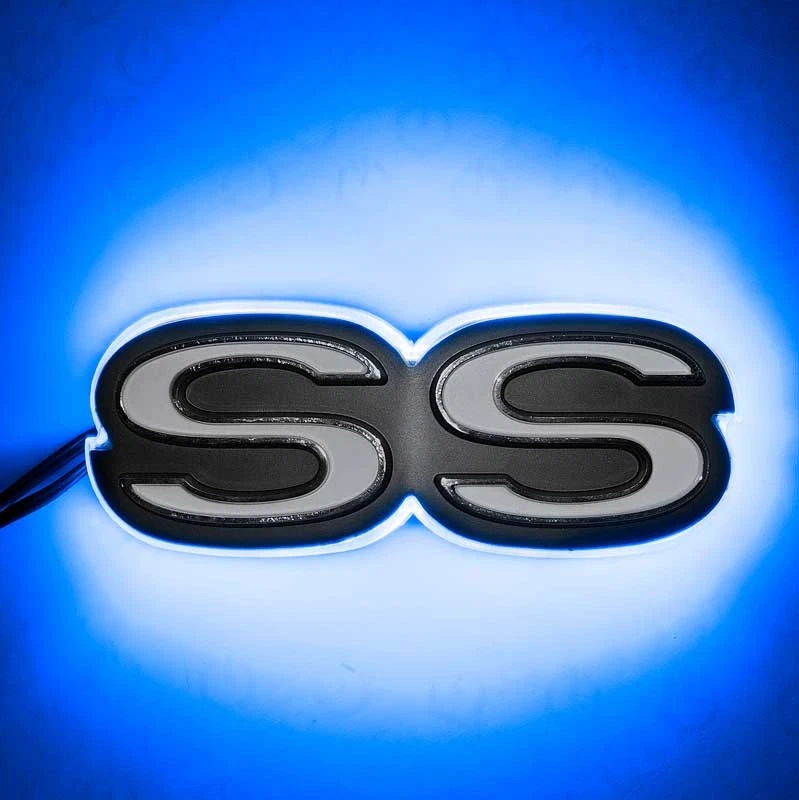 2010-17 Camaro - Illuminated SS Emblem - Blue - Image 1 of 1