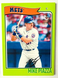 Tarjeta Paralela Mike Piazza Colección Brooklyn Topps 2023 Verde Lima SP #/99 Mets - Imagen 1 de 3