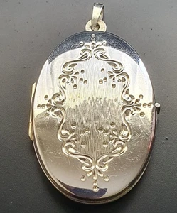New Sterling Silver Oval Locket Photo Memories Family Love Sweet Engrave Friends - Picture 1 of 4