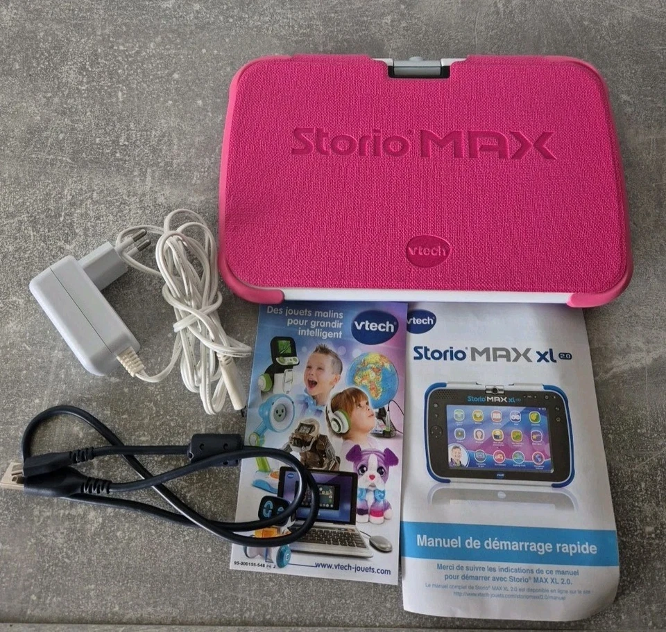 Vtech Storio Max XL Tablet  Lerntablet Lerncomputer pink Touch Französisch  - Bild 1 von 4