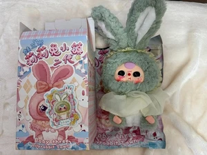 BABY THREE: Lily Rabbit Town V2 Mint Green Series Plüsch Boba Eyes US VERKÄUFER - Bild 1 von 17
