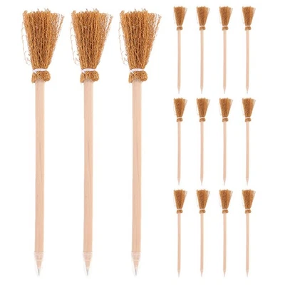  15 lápices de escoba: lápices de escoba de brujas de Halloween para niños - únicos Foto 1 de 4