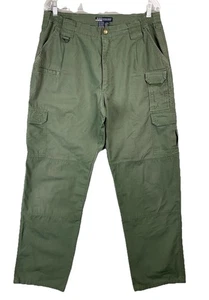 5.11 Men 35 Cargo Pants 74273 Tactical Ripstop Green Utility Outdoor Workwear - Picture 1 of 15