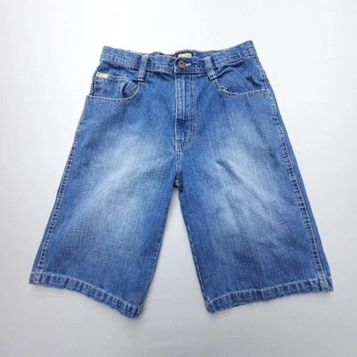 Pantalones Cortos de Denim Southpole Pantalones Cortos Patinador Hip Hop Y2K Niños Jóvenes Talla 18 Azul Suelto Foto 1 de 4