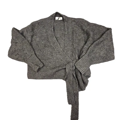 COS Wrap Mujer XSMALL Gris Manga Larga Suéter Mezcla Lana Alpaca Talla XS Foto 1 de 4