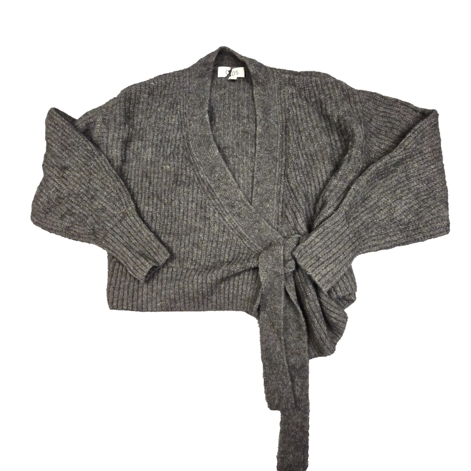 COS Wrap Mujer XSMALL Gris Manga Larga Suéter Mezcla Lana Alpaca Talla XS Foto 1 de 4