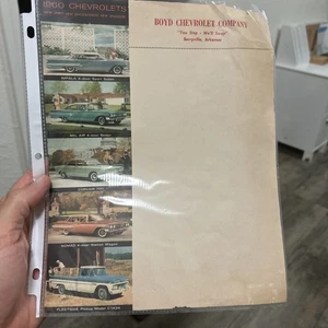 Berryville Arkansas 1960 Boyd Chevrolet Co Stationary Advertisement Car Truck - Picture 1 of 9