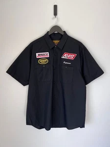 Camisa de trabajo Supreme Vanson de cuero con manga corta - Talla grande - Negra - NUEVA - Imagen 1 de 8