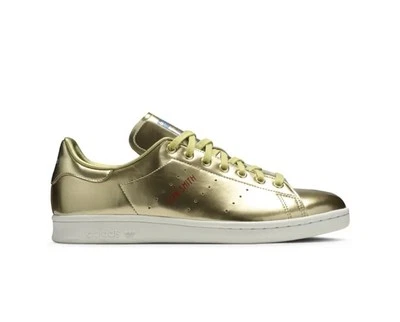 Adidas Stan Smith 2019 Collab paquete metálico dorado. Niños Talla 4 Foto 1 de 4