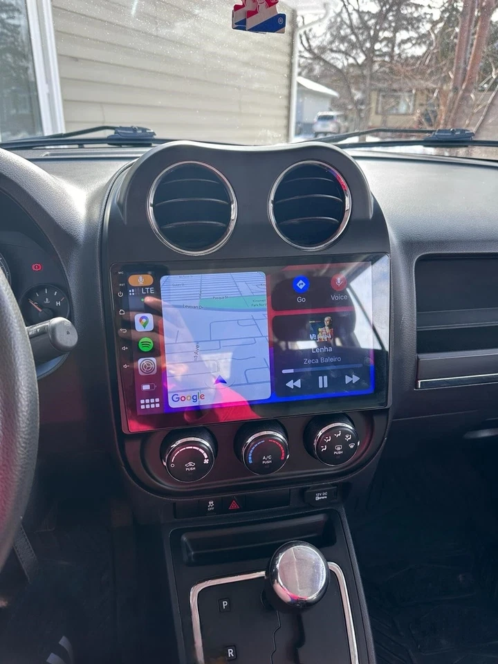 Radio estéreo para auto Apple Carplay para Jeep Patriot Compass 2009-2016 GPS Android 14 Foto 1 de 4