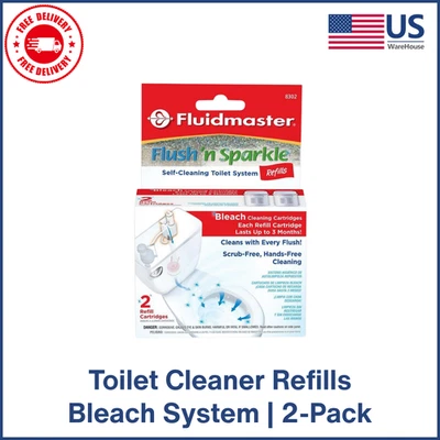 Automatic Toilet Cleaning System Bleach Refills Fresh Tank Cleaner (2-Pack) - Image 1 of 4
