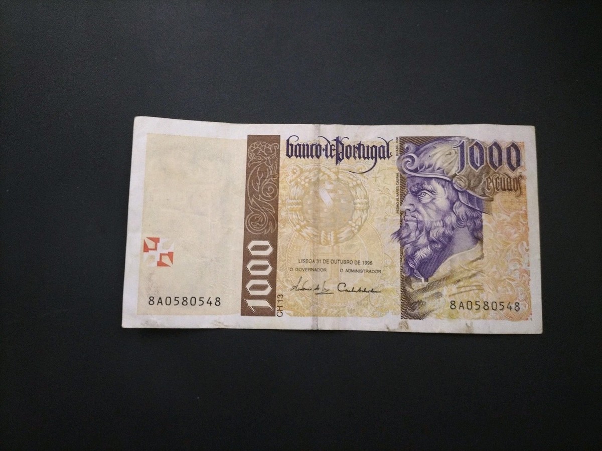 ◆ポルトガル 旧エスクード紙幣 1000 escudos◆ Portugal 1996 1000 Escudos | eBay