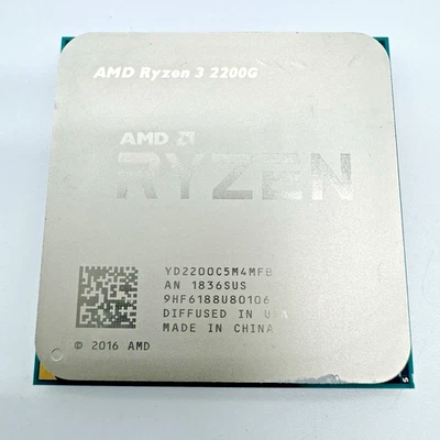 AMD Ryzen 3 2200G AM4 3.5 GHz Gaming Socket Processor YD2200C5M4MFB Desktop CPU - Image 1 of 4