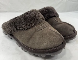 UGG Australia Womens Coquette Sheepskin Shearling Lining Brown Slipper Shoes 6 - Picture 1 of 12