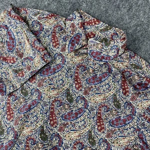 Vintage Maus Hoffman Liberty of London Shirt Mens Large Paisley Floral Made USA - Picture 1 of 9
