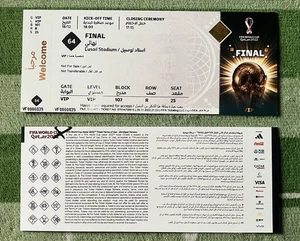 Boleto Final Mundial Argentina V Francia 2022 Reproducción.  - Imagen 1 de 1