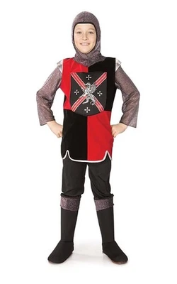VALIENTE CABALLERO MEDIEVAL CAZADOR DE DRAGONES NIÑOS NIÑO DISFRAZ DISFRAZ HALLOWEEN Foto 1 de 2