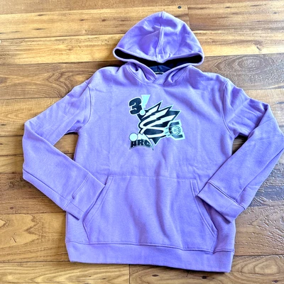 Boys Under Armour Curry Big Splash Black Basketball Hoodie Sz YL Purple NWT - Image 1 of 4