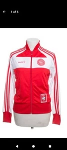 NEW ADIDAS 3 STRIPS DENMARK DANISH DYNAMITE EURO 1992 DBU TRACKSUIT TOP JACKET - Picture 1 of 15