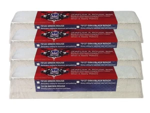 QTY 4 Composto Lucidante Bianco Rosso Buffing Grande 8 Libbre Mattoni Made in USA - Foto 1 di 2