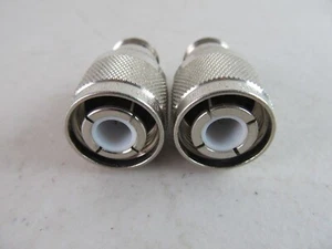 QTY=2 AMPHENOL AMP 16050 HN Plug TO N Jack RF Connector Adapter - Picture 1 of 5