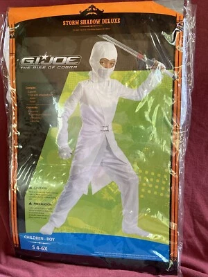 HASBRO Gi Joe Rise Of Cobra Boys Storm Shadow Costume Small 4-6X New Vintage - Image 1 of 4