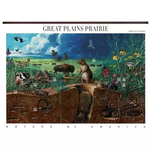 2001 34c Scott #3506 Great Plains Prairie Sheet (10) MNH - Picture 1 of 1