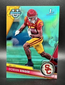 2023 Bowman Chrome University Dorian Singer #146 Aqua Refractor 093/299 USC