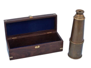 Deluxe Class Antique Brass Admiral's Spyglass Telescope 27" - Picture 1 of 7