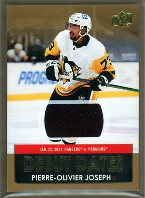 2021-2022 Upper Deck Pierre-Olivier Joseph Debut Dates DD-10 Patch - Image 1 of 2