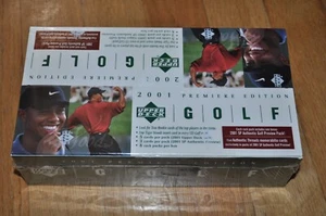 2001 UPPER DECK GOLF factory sealed RACK BOX TIGER WOODS RC sp preview UD - Picture 1 of 4
