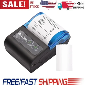 Mini Thermal Printer 2" Wireless Bluetooth USB Receipt Bill Ticket Printer B5Q5 - Picture 1 of 12