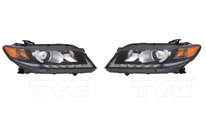 Pair RH LH Halogen Headlight Lamps Assembly For 13-15 Honda Accord EX-L Coupe V6 - Picture 1 of 6