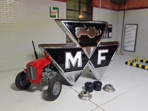 Massey Ferguson MF 35 835 FE35 Tractor Front Black Motif Badge 828136M1 - Picture 1 of 7