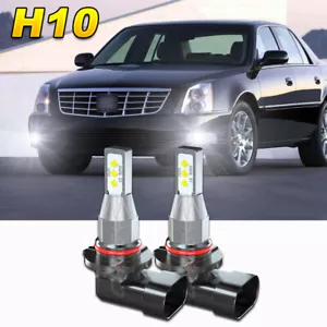 For Cadillac DTS 2006-2009 2010 2011 - 2PC 6000K White LED Fog Light Bulbs - Picture 1 of 10