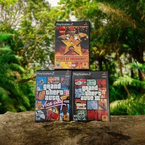 Bundle Of 3 Playstation 2 Games, Grand Theft Auto 3, GTA 3, State Of Emergency - Picture 1 of 1