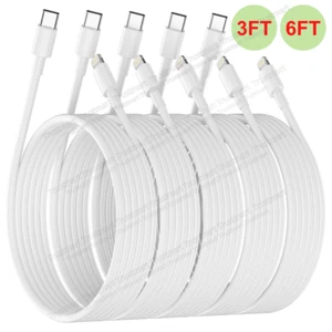 5Pack 20W USB-C to iPhone Cable Fast Charger For iPhone 14 13 12/Pro Max 11 Cord - Picture 1 of 10