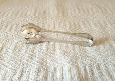 Pinza a molla per ghiaccio pane zucchero linea San Marco vintage in argento 800 - Immagine 1 di 4