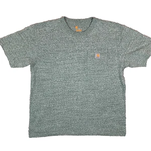Carhartt Green Marl Pocket Original Fit Short Sleeve T-Shirt Tee Herren Gr. L - Bild 1 von 12