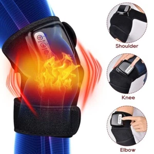 Electric Heating Knee Massager Arthritis Pain Relief Warm Therapy Leg Pad Brace - Picture 1 of 18