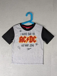 ACDC kids shirt Rock out all Night long size 6 X polyester - Picture 1 of 11